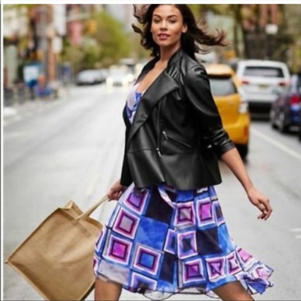 LB faux leather jacket